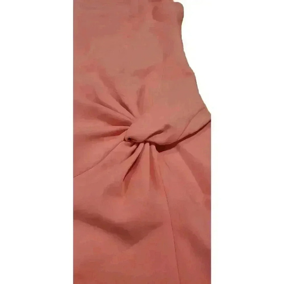 Cinq a Sept Dress Halter Mini Myla Pink Salmon Coral Gathered Front Size 6 NWOT - Picture 15 of 15